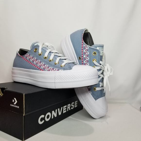 Converse Women's CTAS Lift Free Spirit Floral Limited Edition  9 A12051C NWT - Picture 1 of 8